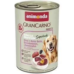 Animonda Gran Carno Superfoods mit Rind, Rote Beete, Brombeeren & Löwenzahn 6x400 g