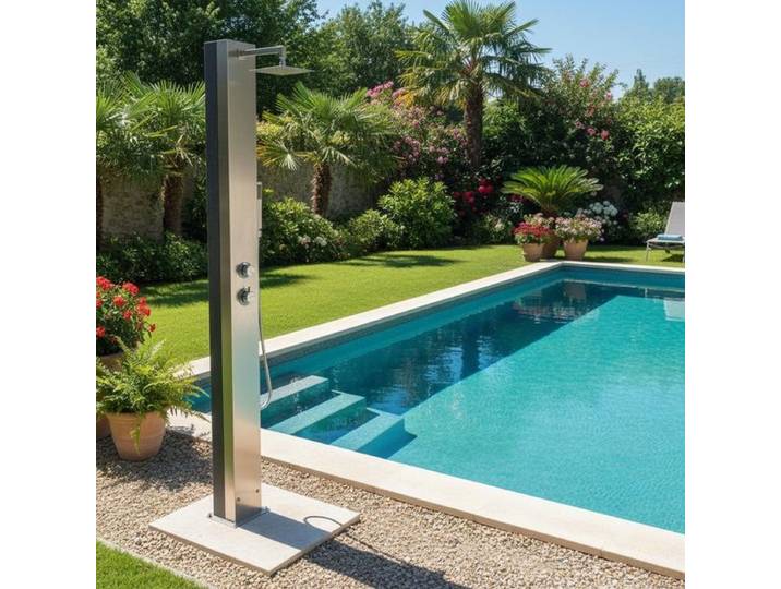 Ideal Trinidad Garten Solardusche Edelstahl