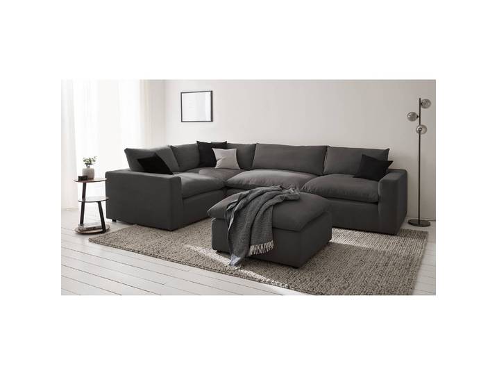 Repose-pieds Velada 84cm Bleu/Gris foncé