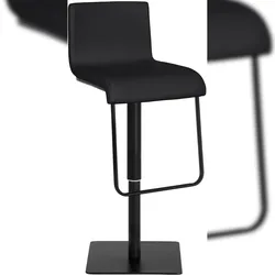 Proregal CHEFGASTRO Barhocker SIBERIA Schwarz HxBxT 80x39x46cm Kunstleder Schwarz Barstuhl