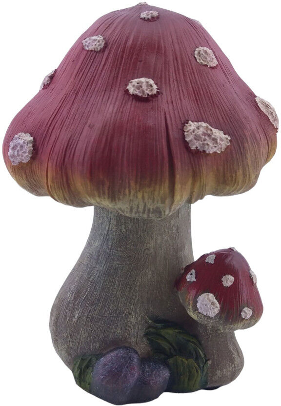 FD Figur Fliegenpilz mittel Polyresin 22 x 16 x 15 cm rot