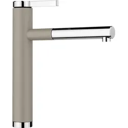 Blanco Linee-s Küchenarmatur 518446 ausziehbar, SILGRANIT-Look tartufo/chrom