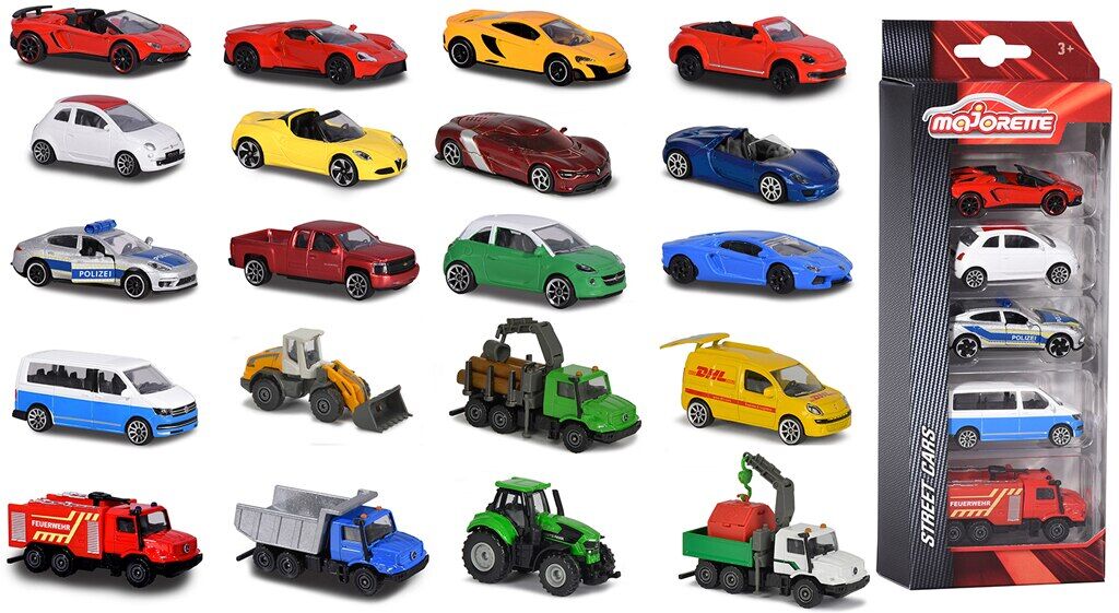 Majorette Set 5 Coches Metal.