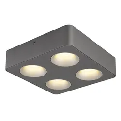 Deckenleuchte Deckenlampe Wohnzimmerlampe Aluminium Küchenlampe LED L 22,4 cm