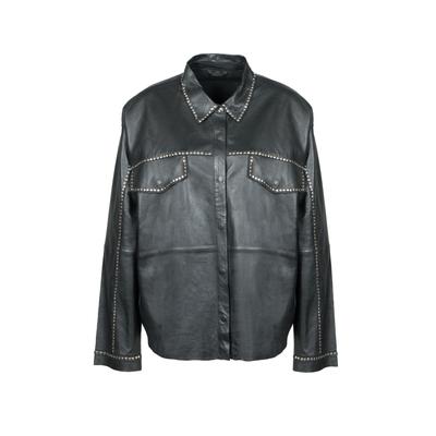 Langjacke FREAKY NATION "Cool Vibe-FN", Damen, Gr. XS(34), schwarz, Oberstoff: 100% Leder, lässig geschnitten, Jacken Langjacke