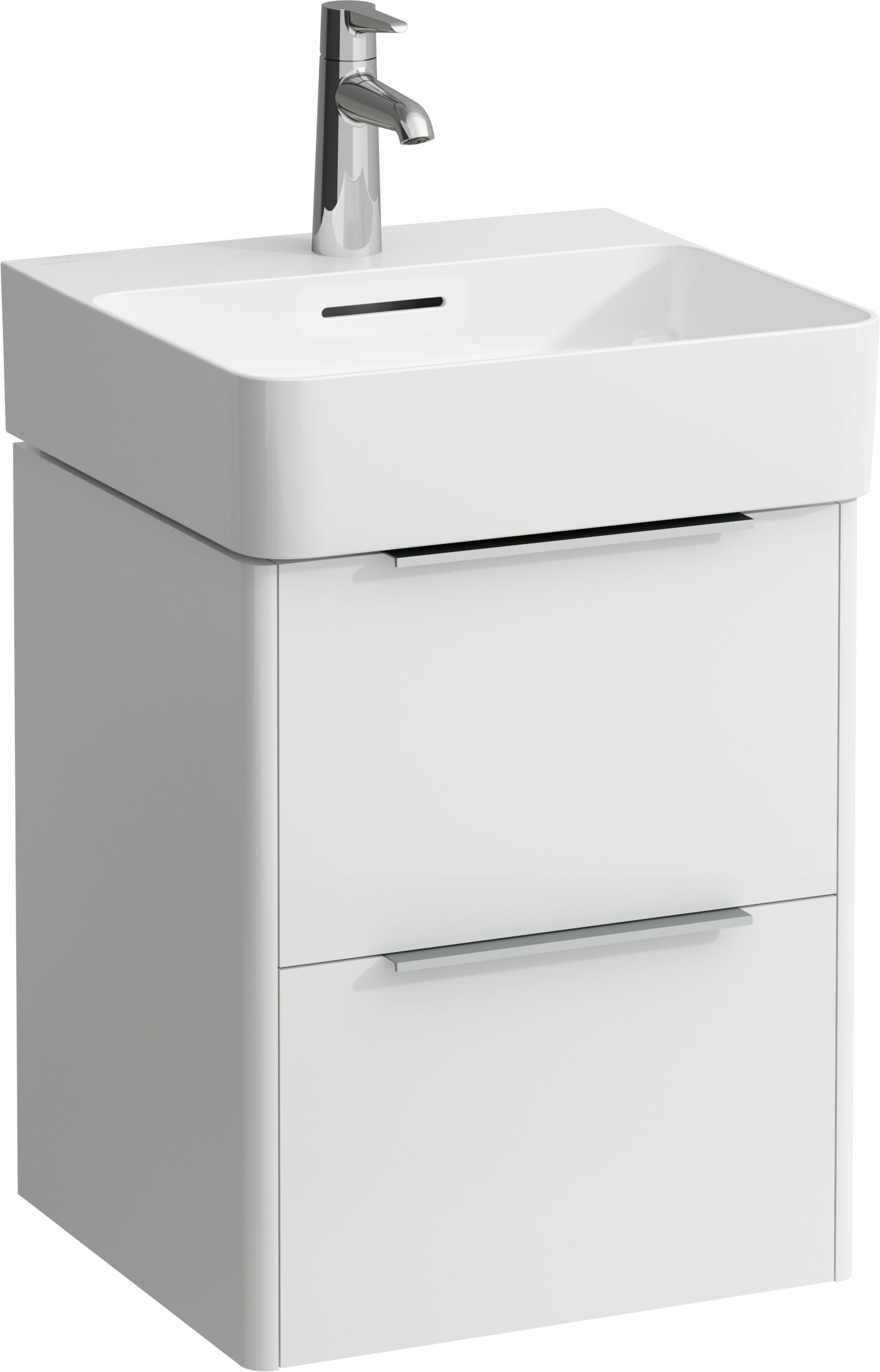 Base LAUFEN pour meuble sous-vasque VAL 4021321102611, 43,5x53x39cm, 2 blanc , match0 brillant