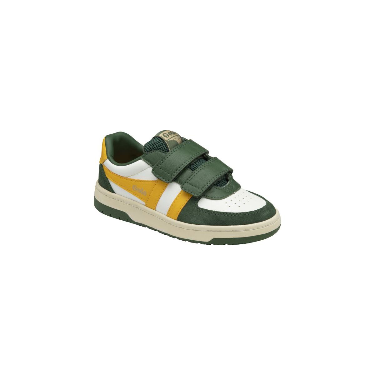 Gola Hawk Strap Sneaker Kids white/evergreen/sun (WN) 33K CKA336-WN-33K-whiteevergreensun