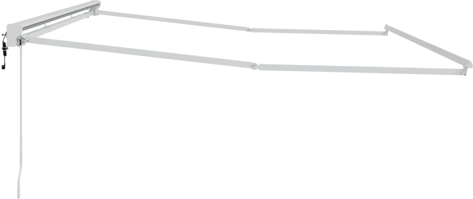 vidaXL Electric Awning Frame 4 x 3 m Blanc Aluminium thermolaqué