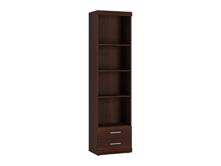 Lomadox Regal IMPERIA-129, Wohnzimmer schmal 50 cm Nussbaum Schrank Stauraumschrank Esszimmer