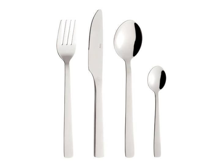 Aida Besteckset Raw, Silber, Metall, 60-teilig, 25.5x7.2x36 cm, lebensmittelecht, Essen & Trinken, Besteck, Besteck-Sets