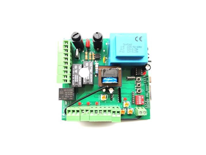 Carte de circuit imprimé de la carte mère du contrôleur de moteur 220VAC avec 2 télécommandes pour moteur d'ouvre-porte coulissant Bisen Baisheng