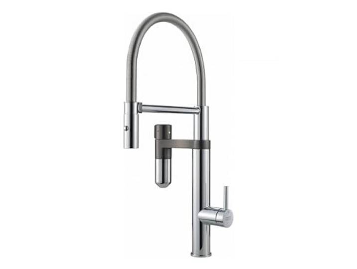 FRANKE 120.0621.230\, Robinet d'évier de cuisine Vital Semi-Pro\, Chrome/bronze métallique