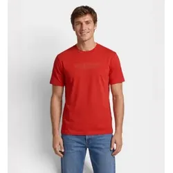A|X Armani Exchange für Herren. XM001280AF10361U5012 Shirt mit rotem Relief-Logo (M), Lässig, Rosa, Baumwolle, Kurzarm
