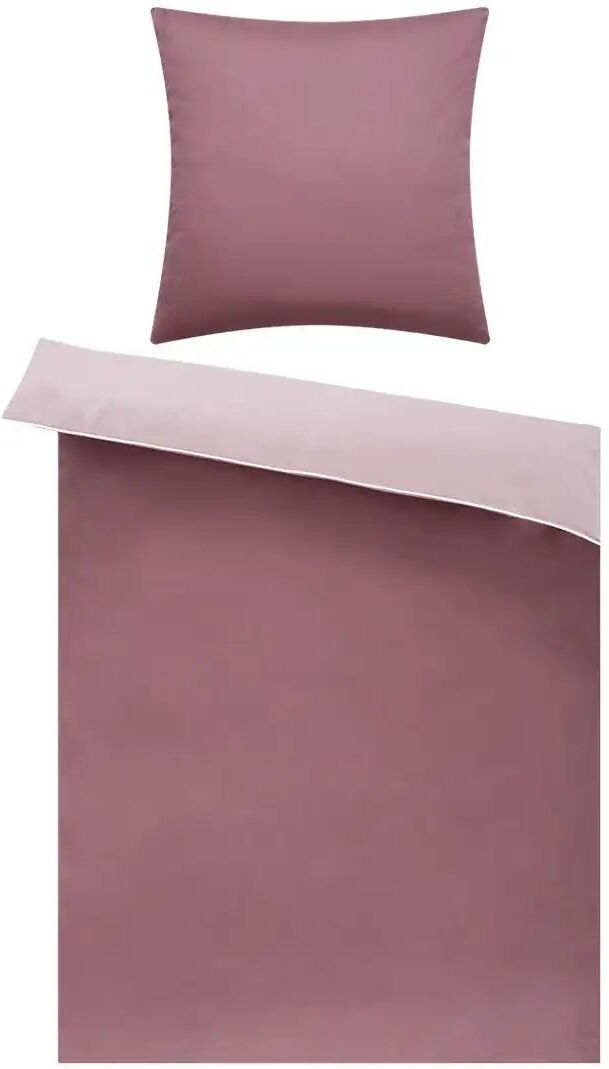 como Satin Wende-Bettwäsche  Satin Piping ¦ rot ¦ Maße (cm): B: 135