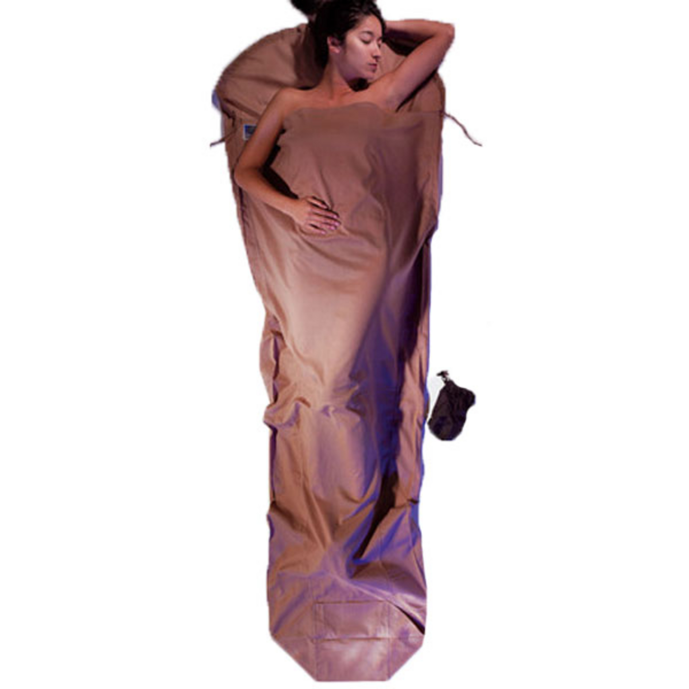 Cocoon MummyLiner Egyptian Cotton Hüttenschlafsäcke & Inlets oliv Größe MAX. 230CM Camping