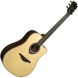 LÂG HyVibe30DCE (Halbakustik Gitarre, Fichtenholz), Gitarre, Braun
