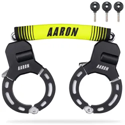 AARON Bolt Handschellenschloss für E-Scooter - Hochsicherheits-Design - Gelb