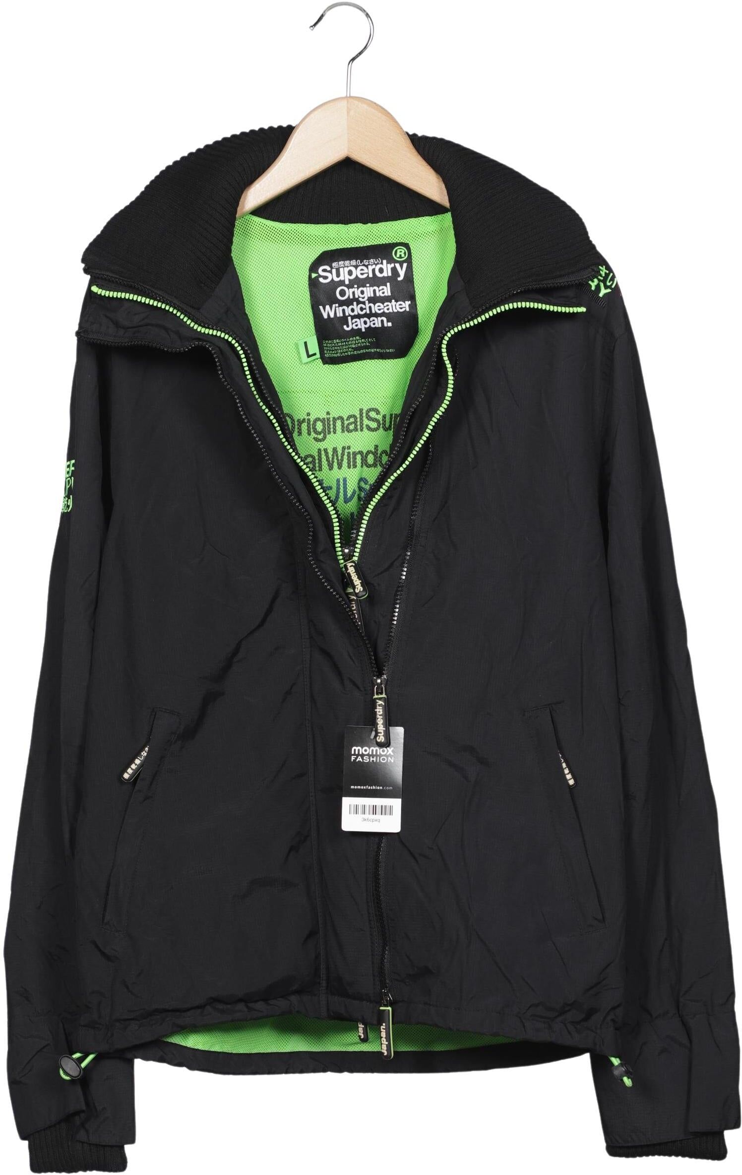 Superdry Herren Jacke, Neon, Gr. L, Synthetik / Synthetik - Second Hand