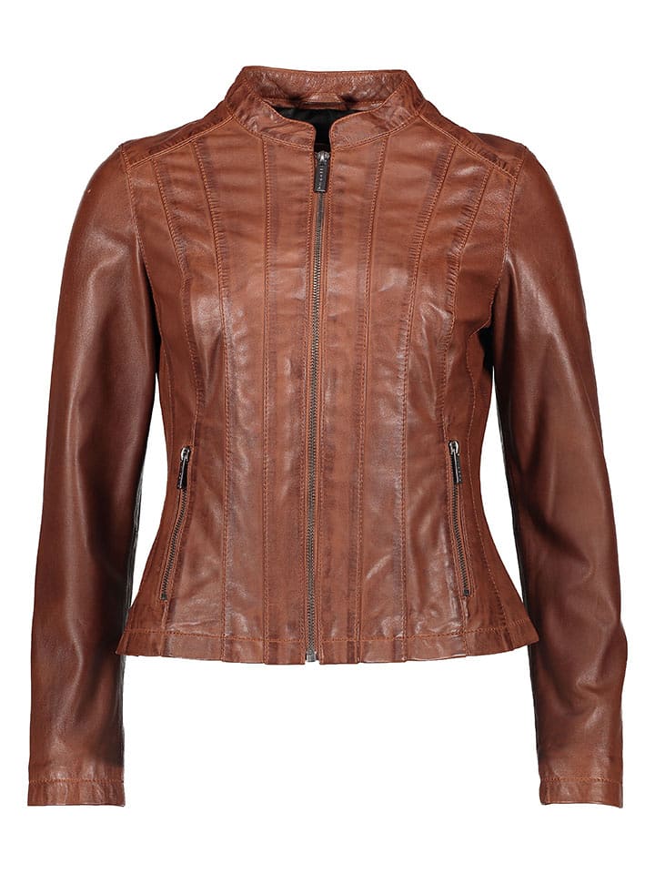 Bugatti Lederjacke in Hellbraun - 44