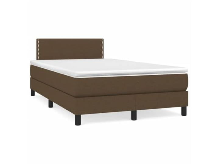 RJPLMFV Lattenrost und Matratze, 120 x 190 cm, Stoff, Braun Verstellbarer Kopfteil, Taschenfedern, mittelharte Unterstützung, Matratzenschoner im Lieferumfang enthalten