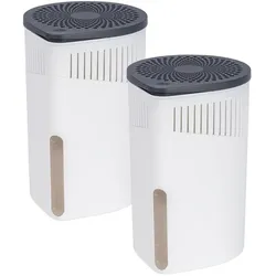 Wenko 2 Drop Raumentfeuchter, 2x 1,0 kg, Luftentfeuchter, Weiss