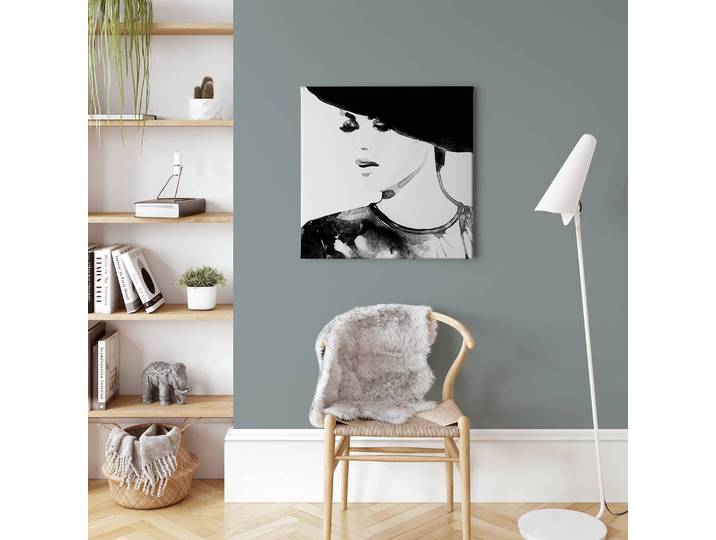 Impression sur toile Fashion Victim Polyester PVC / Épicéa Noir 50 x 50cm