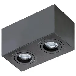 Azzardo AZ2827 Spotleuchte Brant 2 Square 2x50W | GU10 | IP20 - schwarz