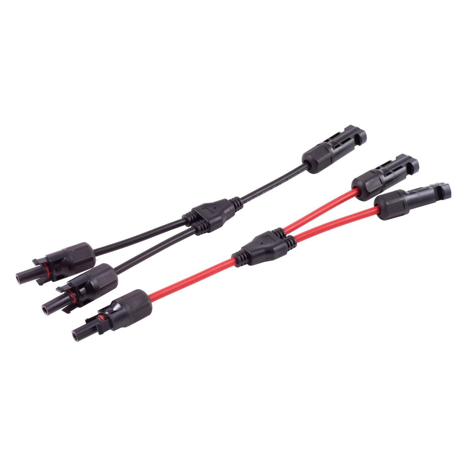 Shiverpeaks -PV4 T-Adapterkabel Set, 2/1, 4mm², rot/schwarz, 30cm (BS02-21022) (BS02-21022)