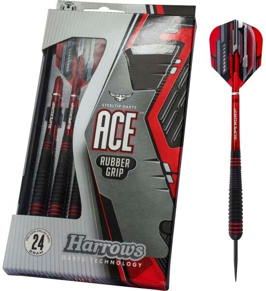 Harrows Ace Dartpile Med Gummigrip, 22 Grams, 3 Stk.