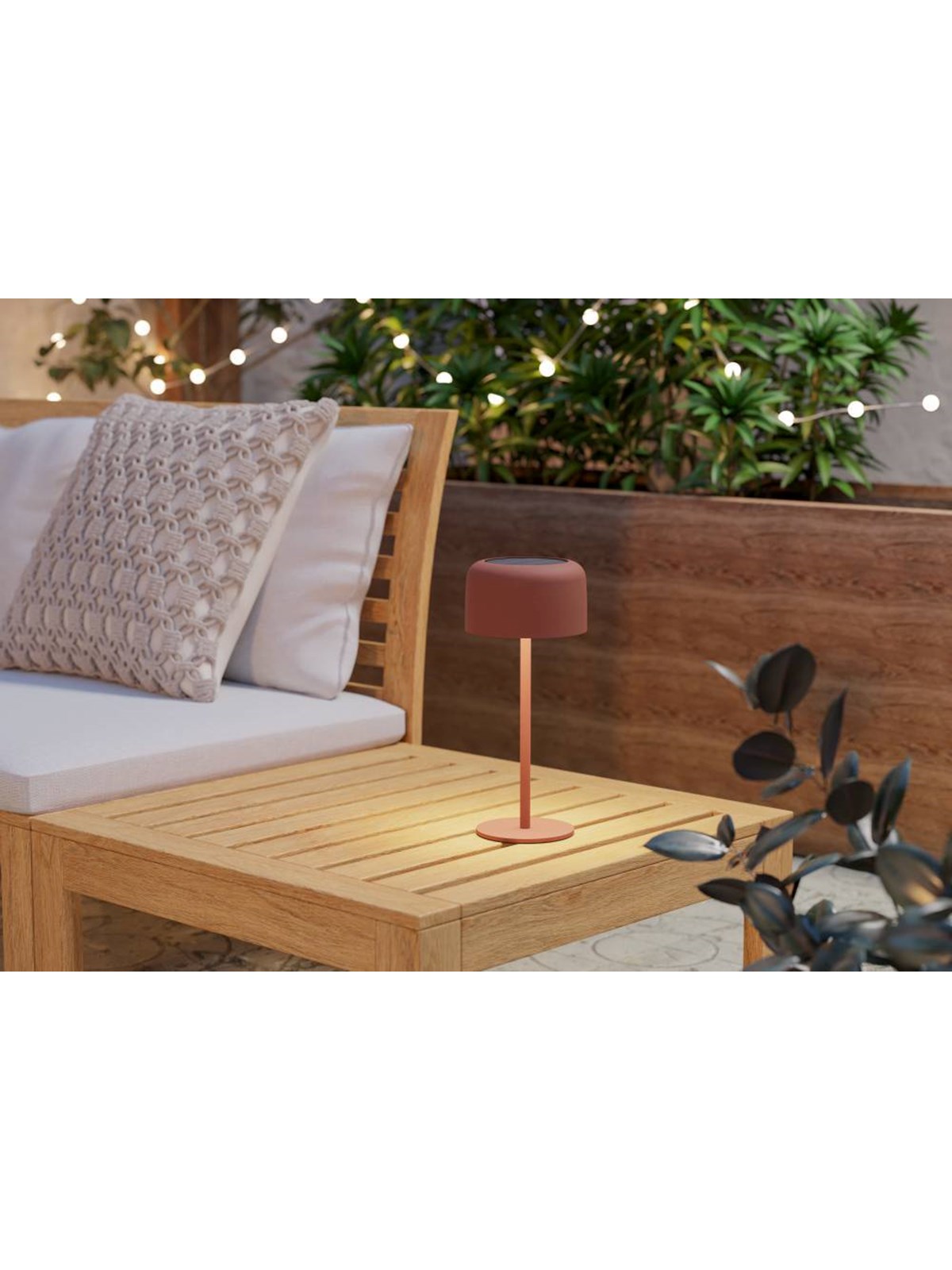 EGLO ROCCANOVA SOLAR TISCH MIT TOUCH RED