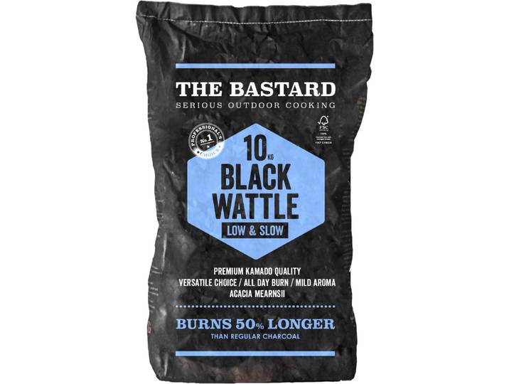 The Bastard Charcoal Black Wattle - zak houtskool 10 Kg