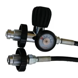 Polaris Überströmschlauch 1 m bis 300 bar mit Manometer