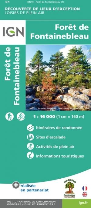 Carte détaillée - Forêt de fontainebleau   IGN