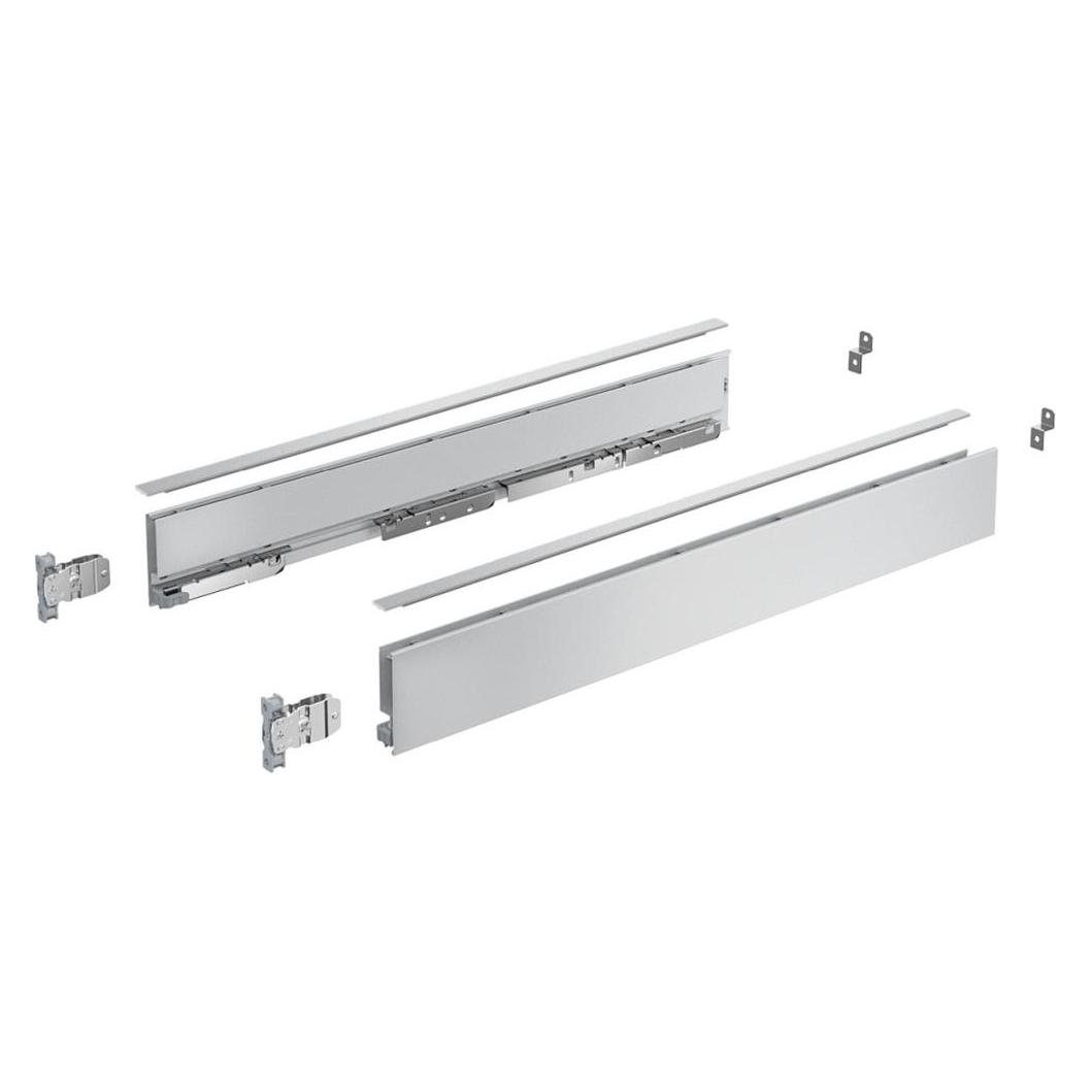 Hettich Zargen-Set AvanTech YOU Höhe 77 mm, silber (9255243)