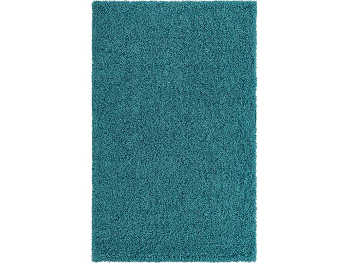 Hochflor-Teppich Shaggy Shag, LAGERRÄUMUNG , blau (türkis), B:152cm H:38mm L:244cm, Polypropylen (PP), MYFLAIR MÖBEL & ACCESSOIRES, Teppiche, Hochflor-Teppich, gewebt, Uni Farben, ideal im Wohnzimmer & Schlafzimmer