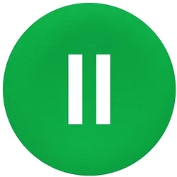 Schneider Electric ZBA336 Tastenschild, grün, Beschriftung II für runden Drucktaster Ø22