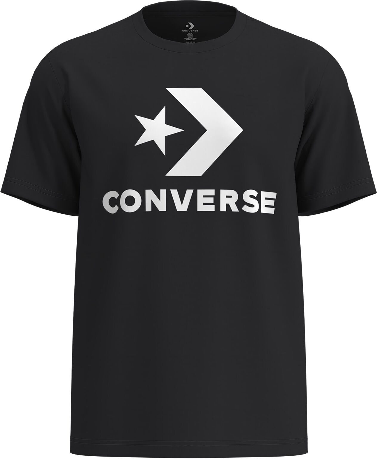 Converse Camiseta unisex Star Chevron .  (M) Negro