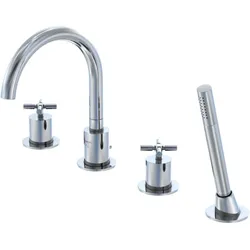 Steinberg Serie 250 Wannen 4 Loch Armatur 2502400 chrom, mit Auslauf