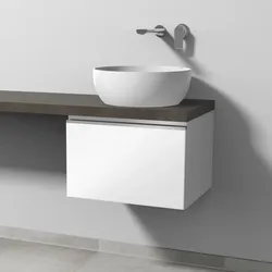 Sanipa 2morrow Waschtischunterbau mit 1 Auszug, Breite 50 cm, Weiß-Glanz, L234078 L234078