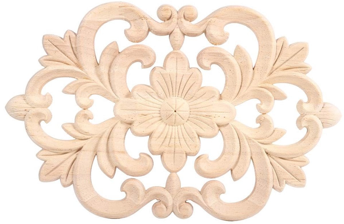 Dailygoods Hoekonlay Set van 2 - Hout Gesneden Meubilair