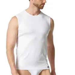 Bruno Banani Check Line 2 0 Tanktop Weiß Polyamid Small Herren