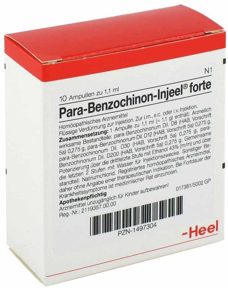 Para-Benzochinon-Injeel Para Benzochinon Injeel forte Ampullen