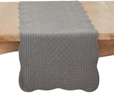 Saro Lifestyle "Elegant Quilted Table Runner - 16""x72"""
