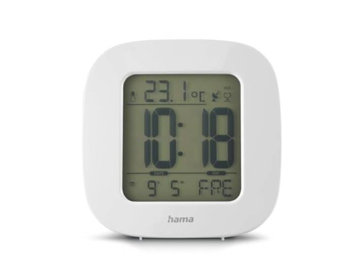 Hama RC 45 wekker, digitaal, LCD-display, blauw, AAA, 78 mm