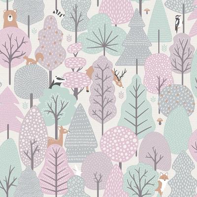 "Veer Decor Enchanted Forest Wallpaper - Roll 20.86""x33ft"
