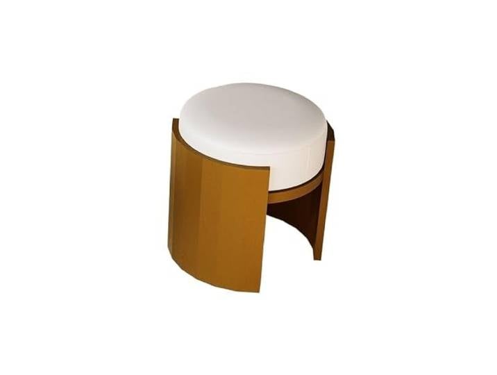 DIANXI Moderner, minimalistischer runder Hocker aus massivem Holz, chinesischer kreativer Teehocker, niedriger Hotel-Schminkhocker for zu Hause Entry Schuhhocker