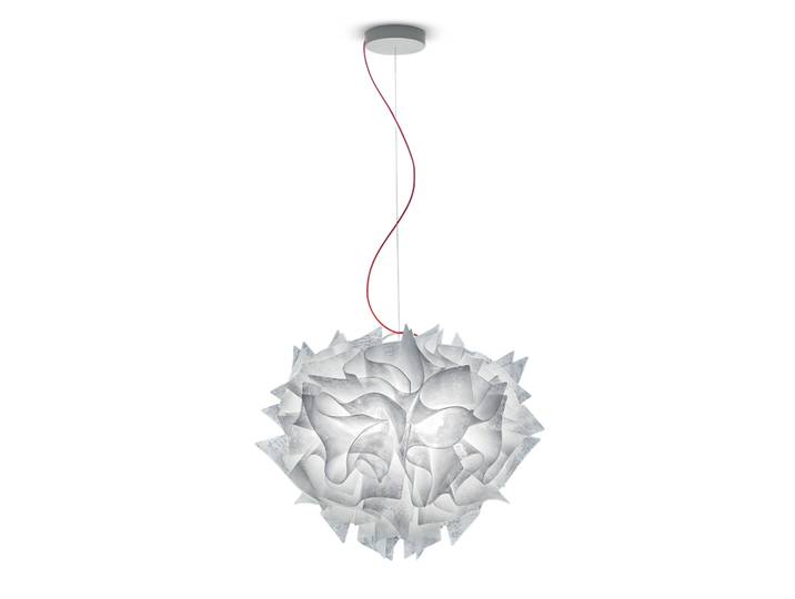 SLAMP lampe à suspension VELI SUSPENSION COUTURE (Couture, câble rouge - Opalflex®)