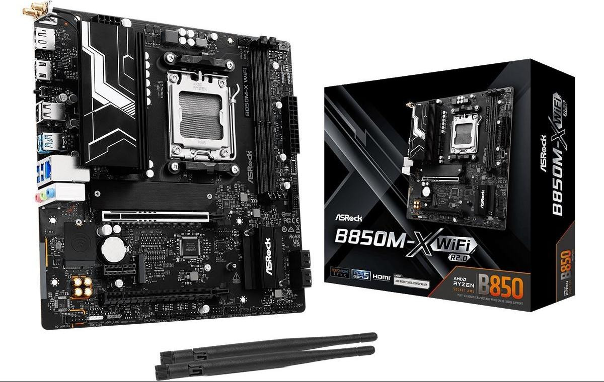 Asrock B850M-X WiFi R2 AMD B850 Socket AM5 micro ATX moederbord
