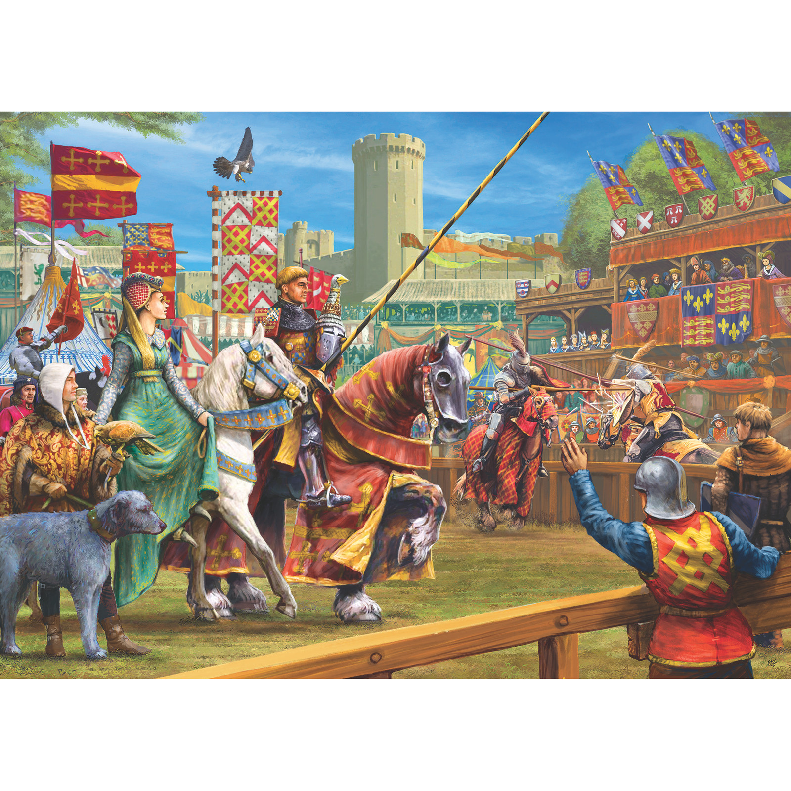 Gibsons Puzzel Ridderturnier in Warwick 1000 stukjes