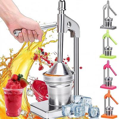 Handpresse aus Gusseisen, manuelle Zitronenpresse aus Edelstahl, robuste Tisch-Zitruspresse für frischen Limonaden- und Orangensaft, leicht zu reinigen, für Haushalt und Küche